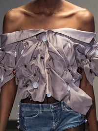 Draped Crystal Corset Jacket-Lou de Bètoly-APOC STORE
