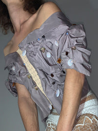 Draped Crystal Corset Jacket-Lou de Bètoly-APOC STORE