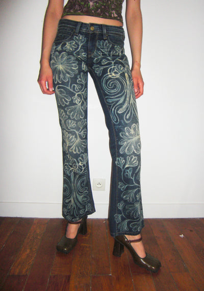 Hand Painted Jeans-Anna Castellano-APOC STORE