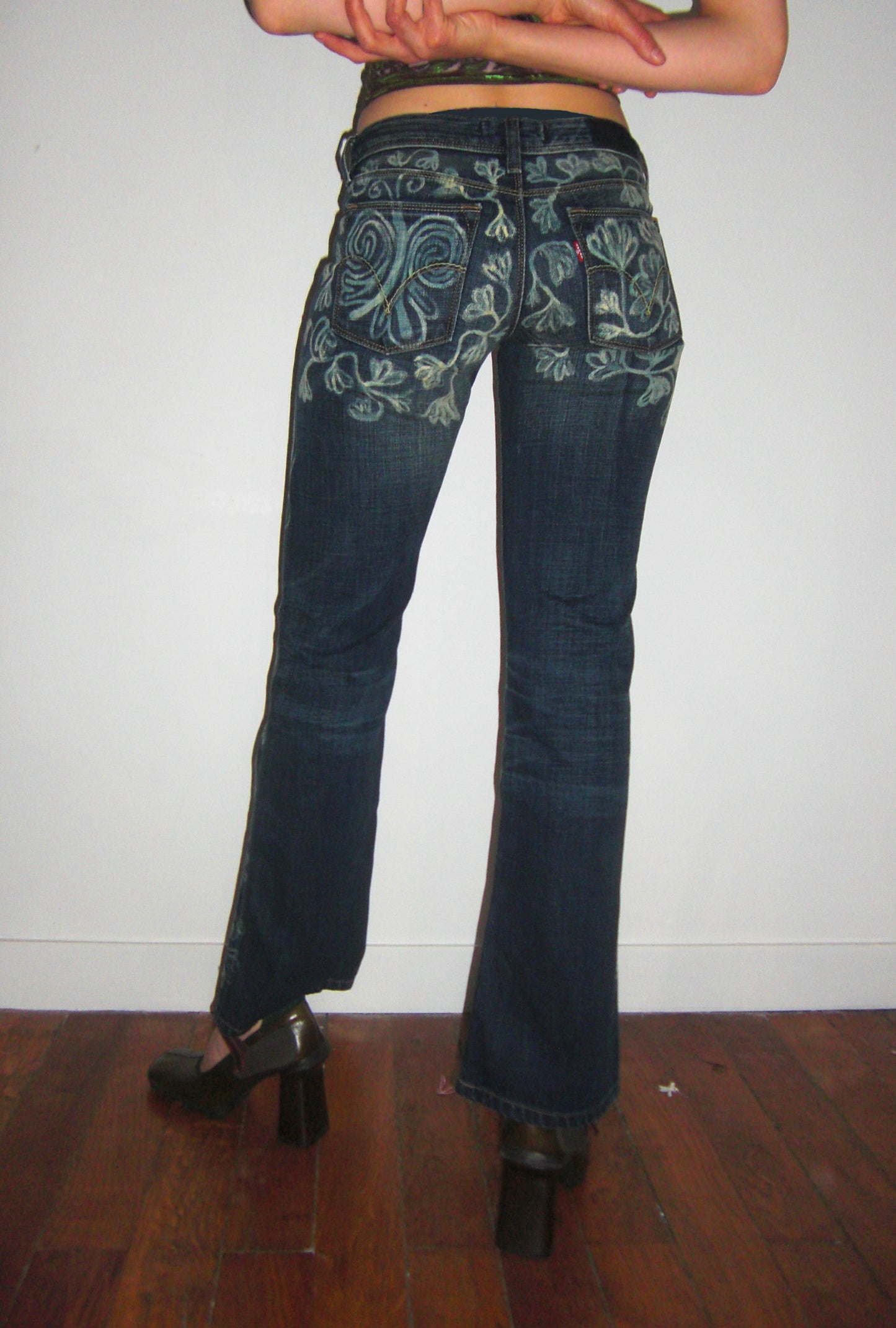 Hand Painted Jeans-Anna Castellano-APOC STORE