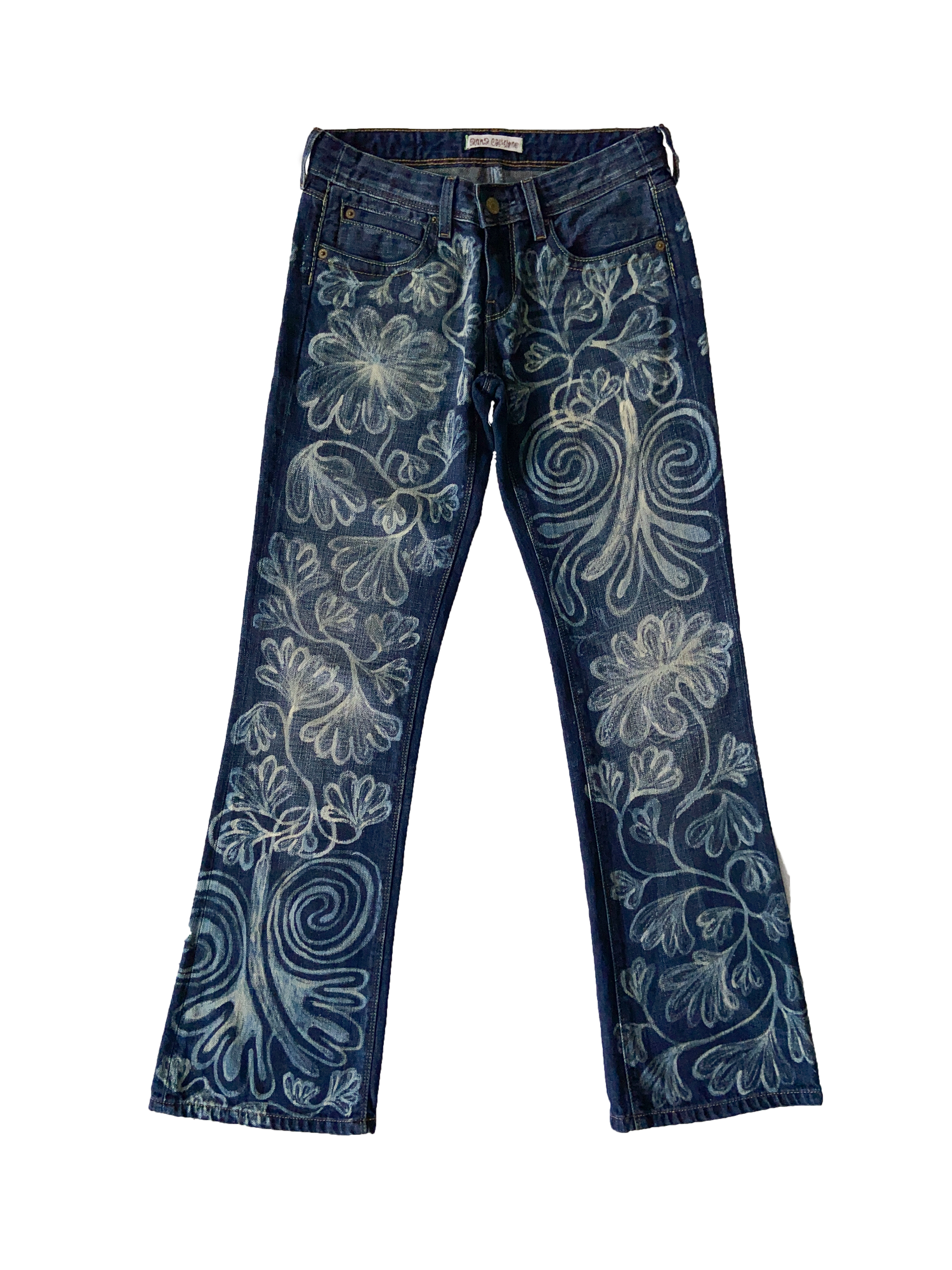 Hand Painted Jeans-Anna Castellano-APOC STORE