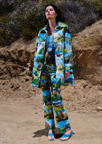 Landscape Image Flip Pattern Coat-Leeann Huang-APOC STORE