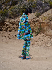 Landscape Image Flip Pattern Coat-Leeann Huang-APOC STORE