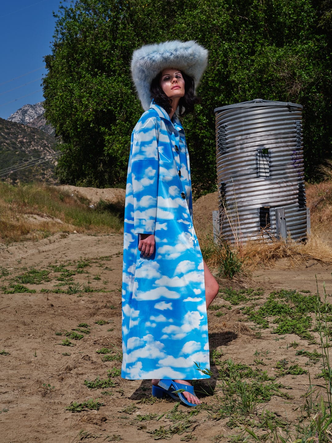 Sky I-Spy Cloud Print Coat-Leeann Huang-APOC STORE