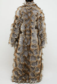 Shaved Fur Long Coat-Nibgnus-APOC STORE