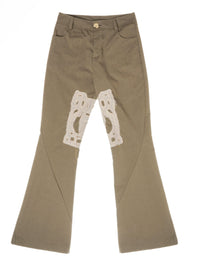 Embroidered Trousers-GARBAGE CORE-APOC STORE