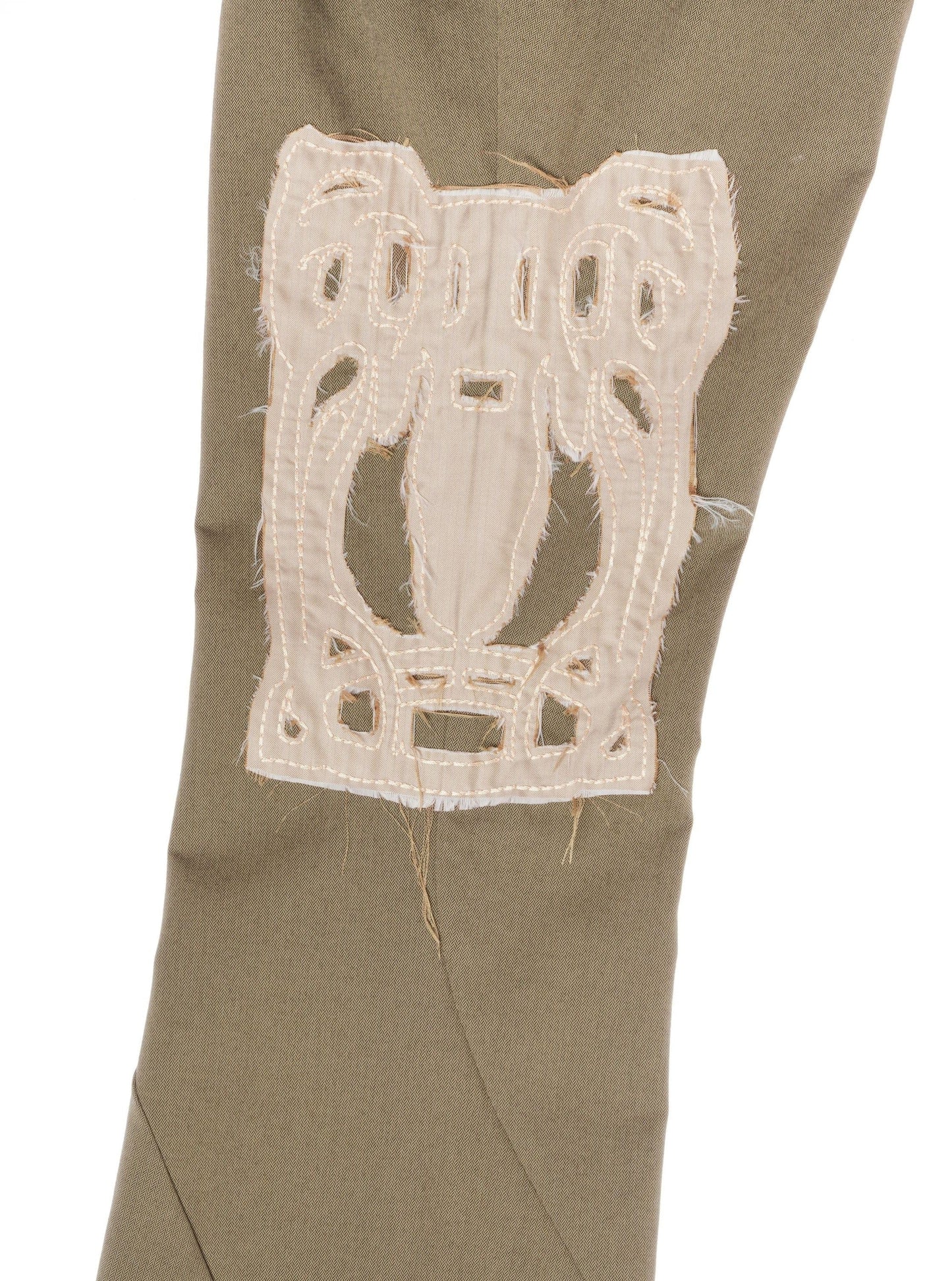 Embroidered Trousers-GARBAGE CORE-APOC STORE