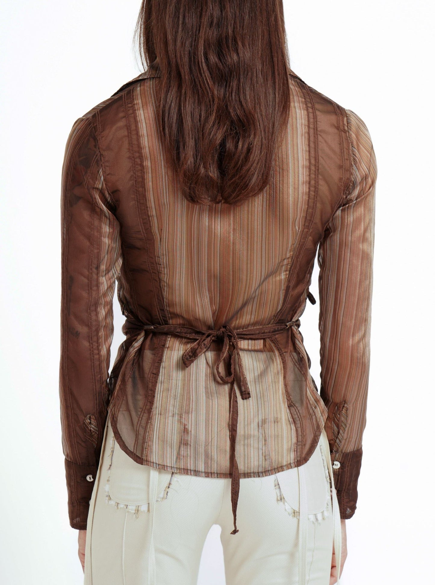 35 Buttons Gathered Shirt-GARBAGE CORE-APOC STORE