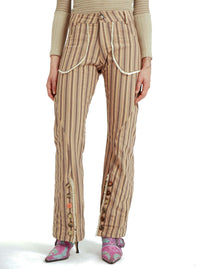 13 Buttons Striped Trousers-GARBAGE CORE-APOC STORE
