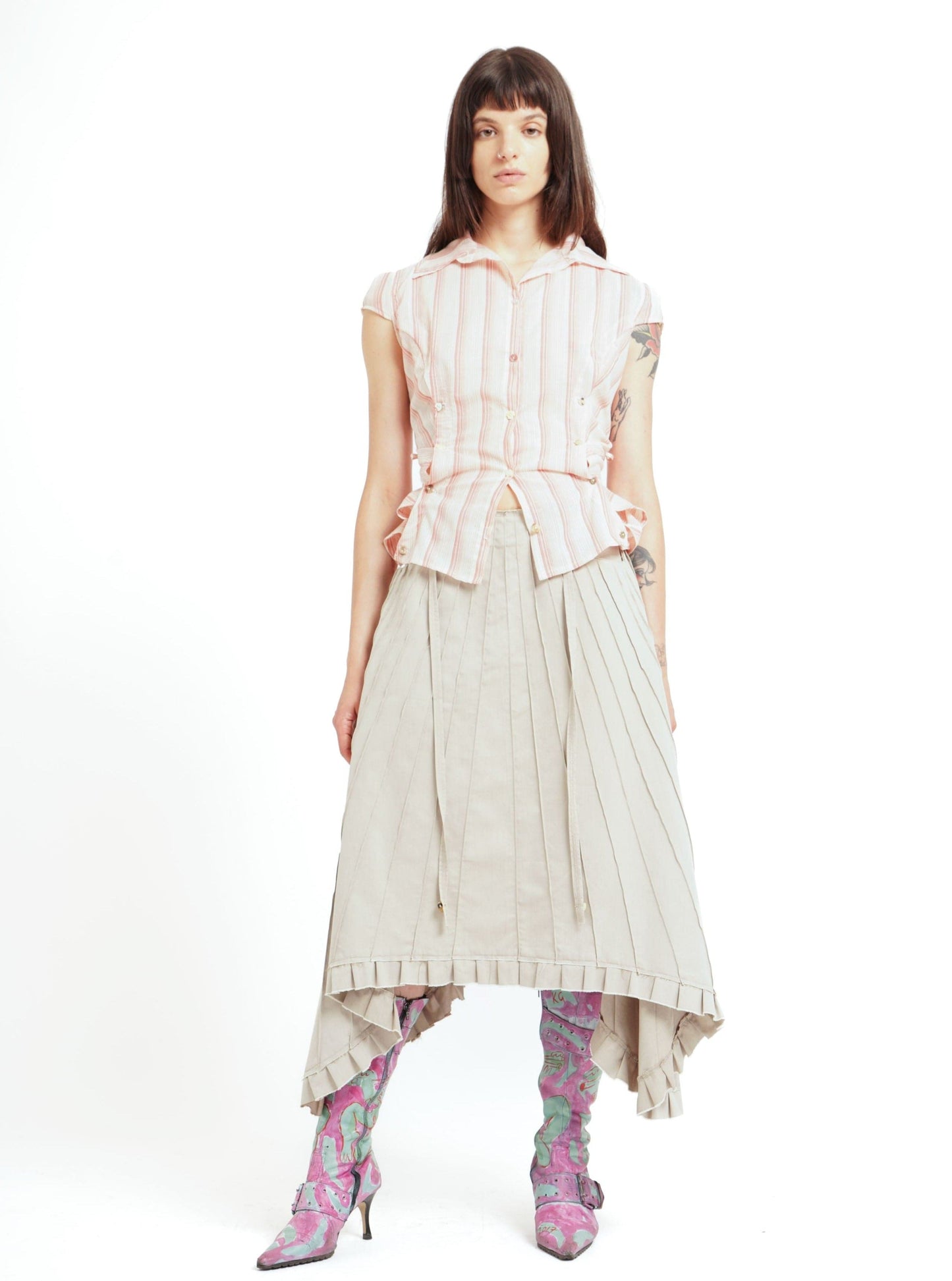 Multi Veining Skirt-GARBAGE CORE-APOC STORE