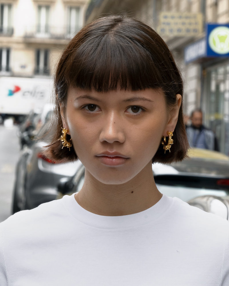 Gold Stud Hoops-D’heygere-APOC STORE