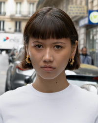 Gold Stud Hoops-D’heygere-APOC STORE