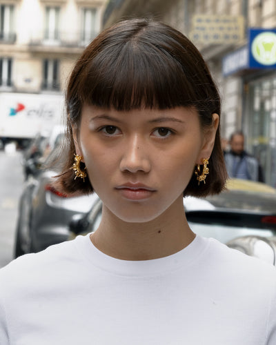 Gold Stud Hoops-D’heygere-APOC STORE