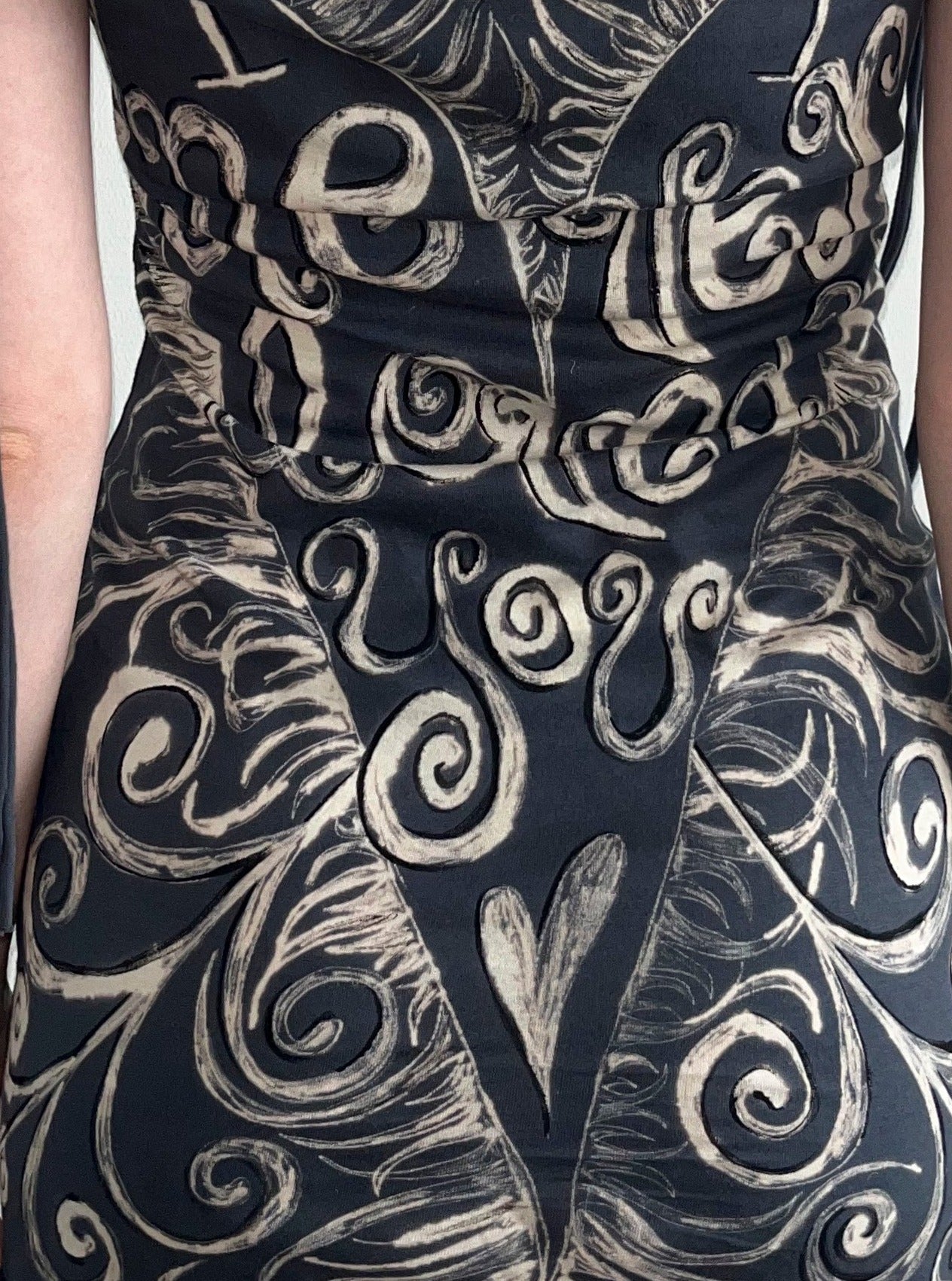 Never Loved U, Never Cared About U Mini Dress-Anna Castellano-APOC STORE