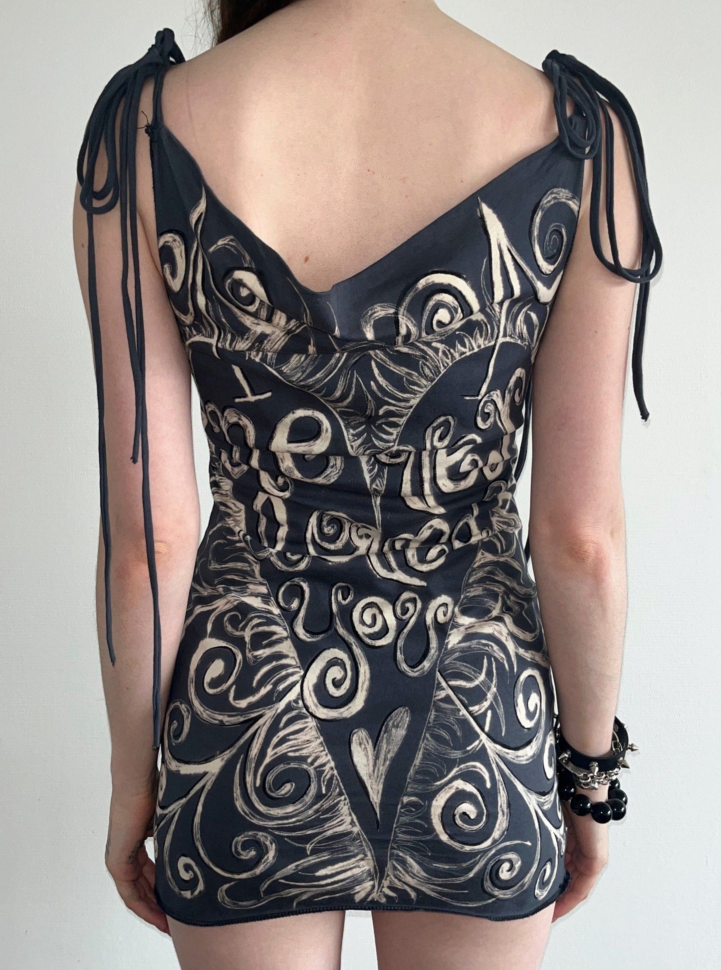 Never Loved U, Never Cared About U Mini Dress-Anna Castellano-APOC STORE