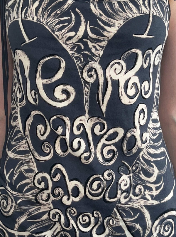 Never Loved U, Never Cared About U Mini Dress-Anna Castellano-APOC STORE