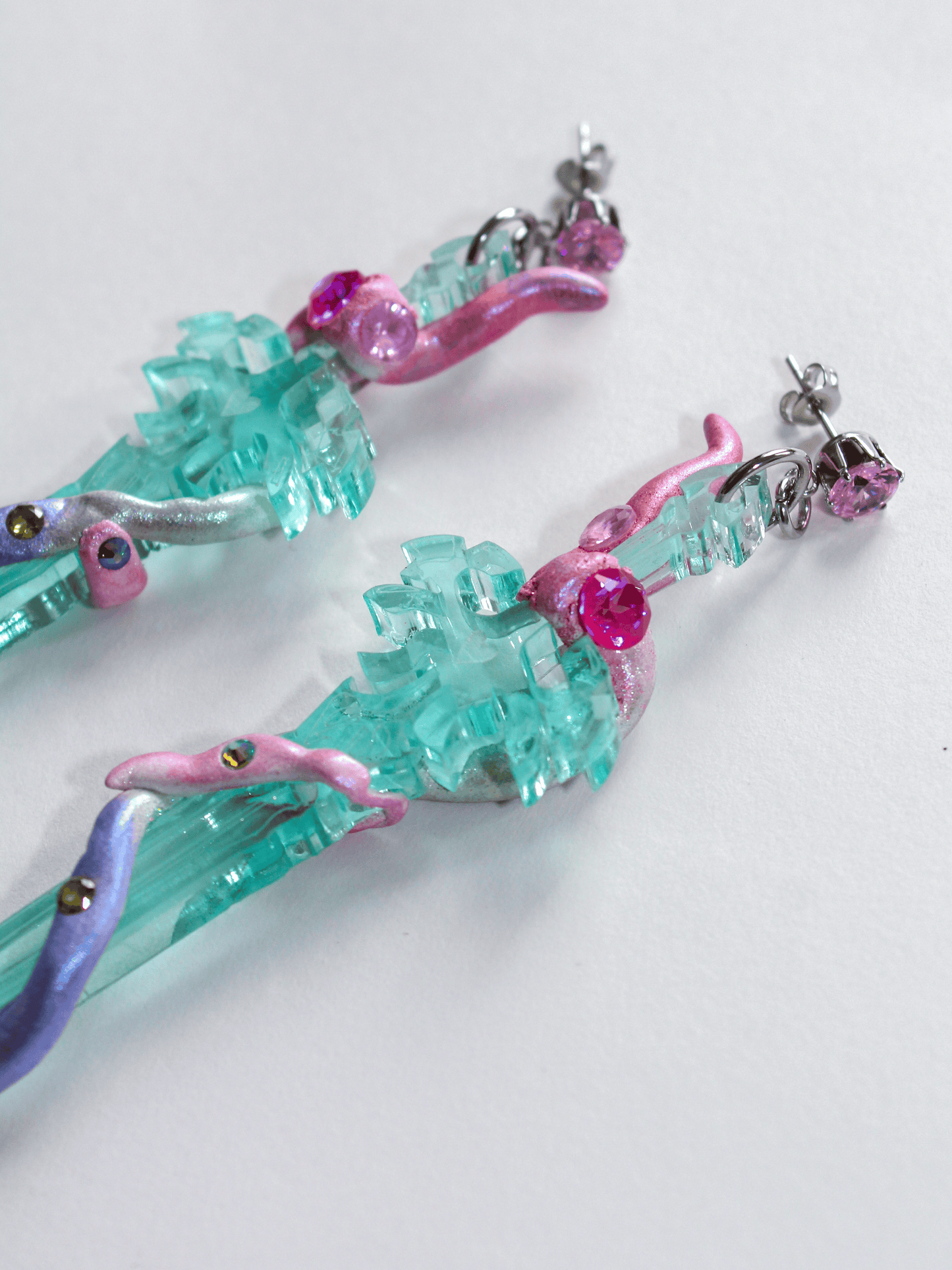 Magic Green Swords Earrings-Emma Pryde-APOC STORE
