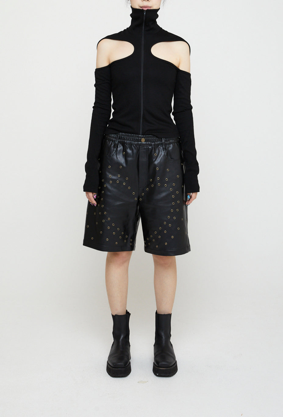 Mago Zip Up Black-Nibgnus-APOC STORE