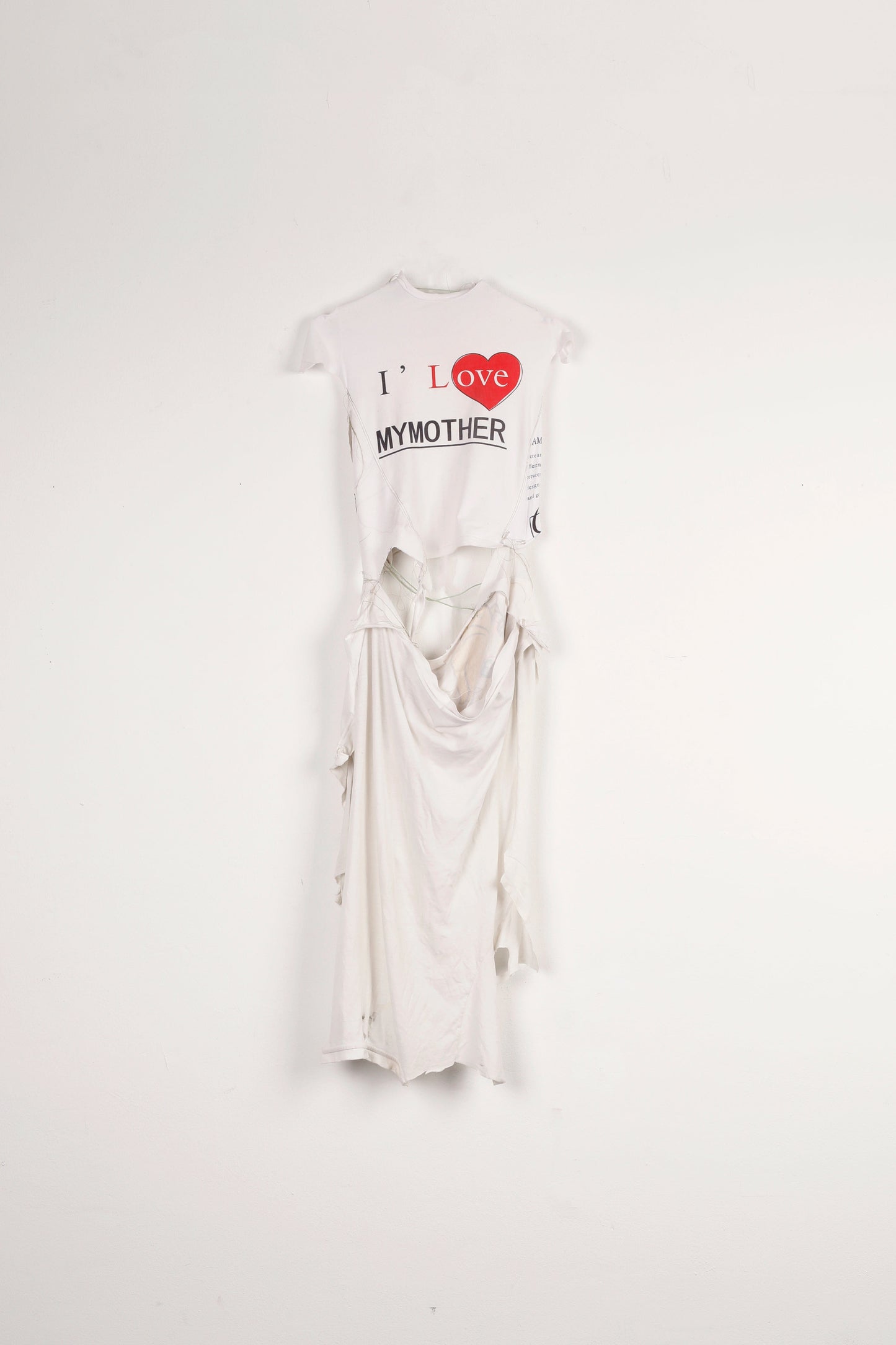 I Love My Mother Cotton Waste Dress-Puer Parasitus-APOC STORE