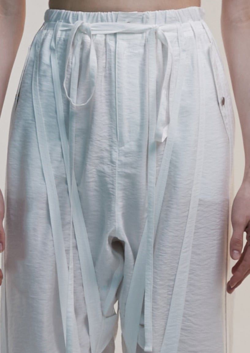 Parachute Pants White-Nibgnus-APOC STORE