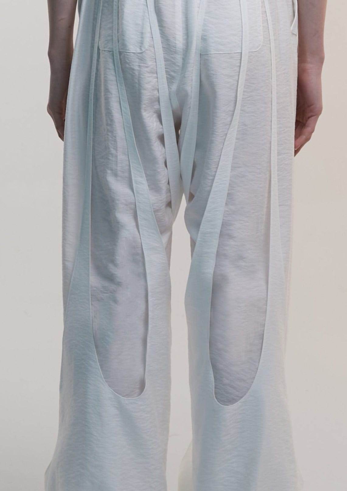 Parachute Pants White-Nibgnus-APOC STORE