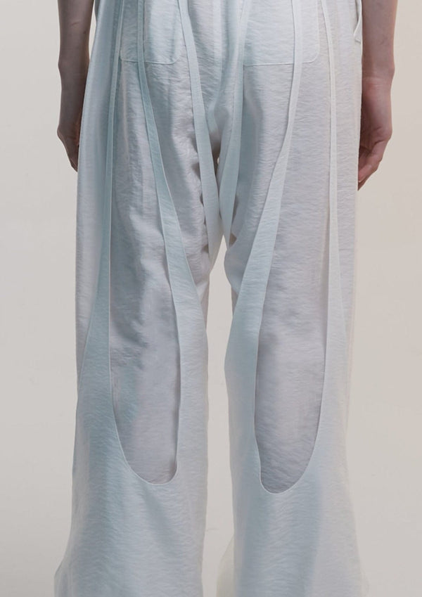 Parachute Pants White-Nibgnus-APOC STORE