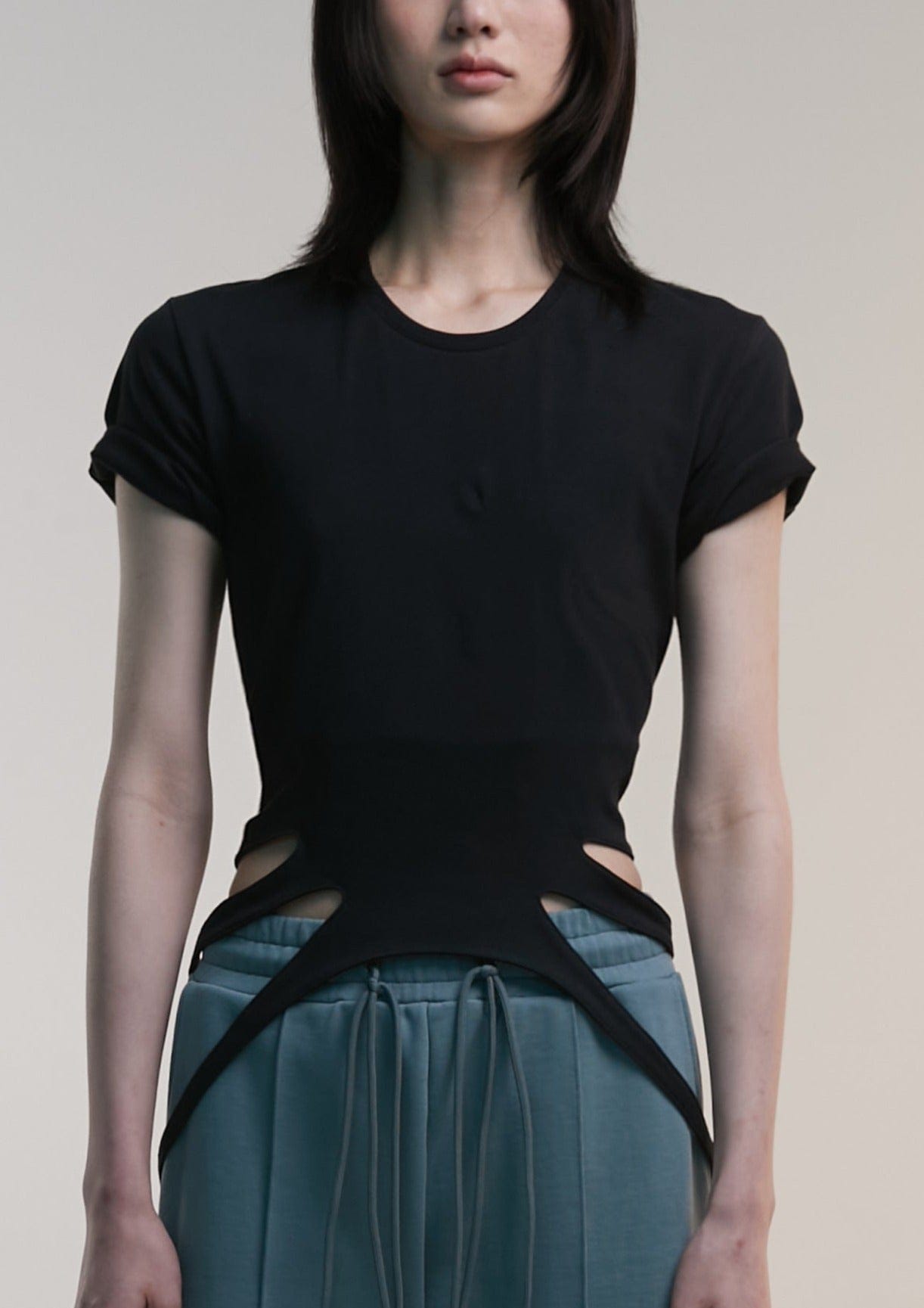 Knot Tee Black-Nibgnus-APOC STORE