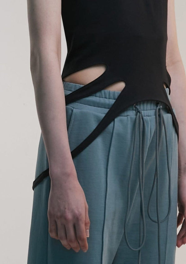 Knot Tee Black-Nibgnus-APOC STORE