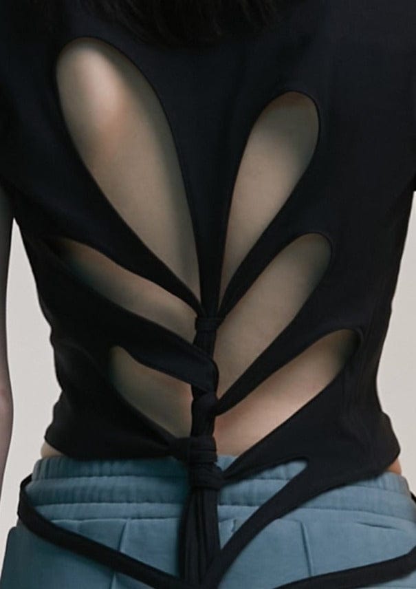 Knot Tee Black-Nibgnus-APOC STORE