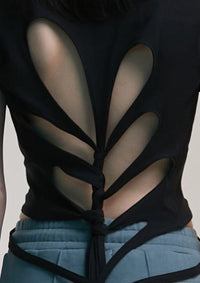 Knot Tee Black-Nibgnus-APOC STORE