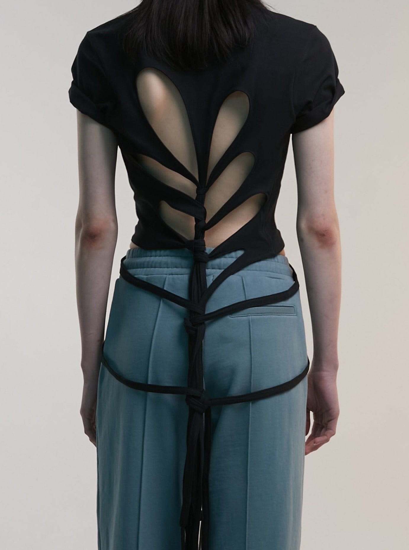 Knot Tee Black-Nibgnus-APOC STORE