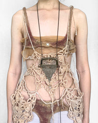 “Open my heart” knitted metal pouch-ssdslsns-APOC STORE