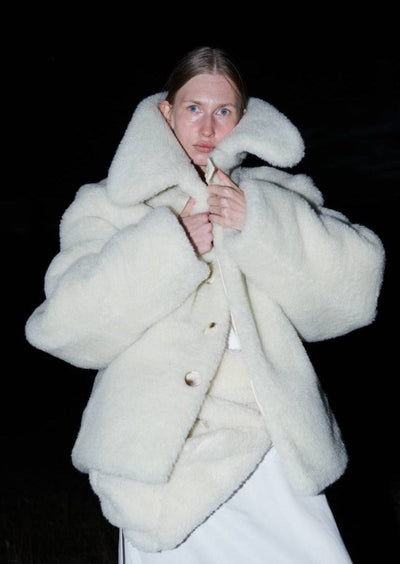 White Wool Jacket-Anton Belinskiy-APOC STORE