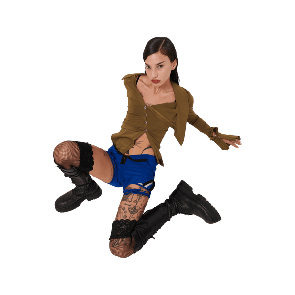 Micro Short - Blue-Karlaidlaw-APOC STORE