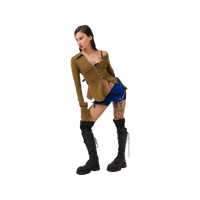 Micro Short - Blue-Karlaidlaw-APOC STORE