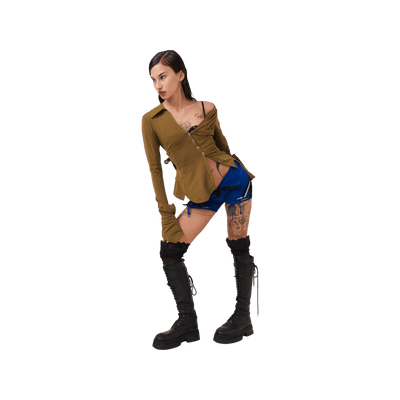 Micro Short - Blue-Karlaidlaw-APOC STORE