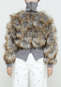 Shaved Fur Jacket-Nibgnus-APOC STORE