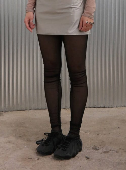 Black sheer leggings-Lalameemee-APOC STORE
