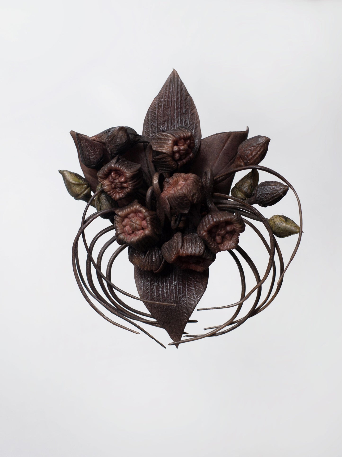 Small Bat Flower Earrings-Baggira-APOC STORE