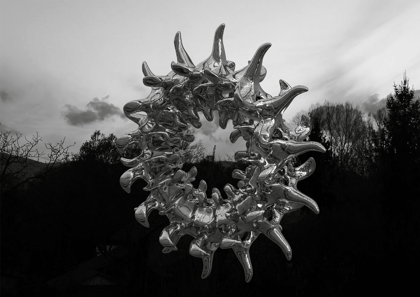 Spine Earrings No.1-Agoston Balazs-APOC STORE