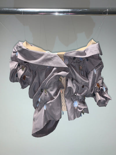 Draped Crystal Corset Jacket-Lou de Bètoly-APOC STORE