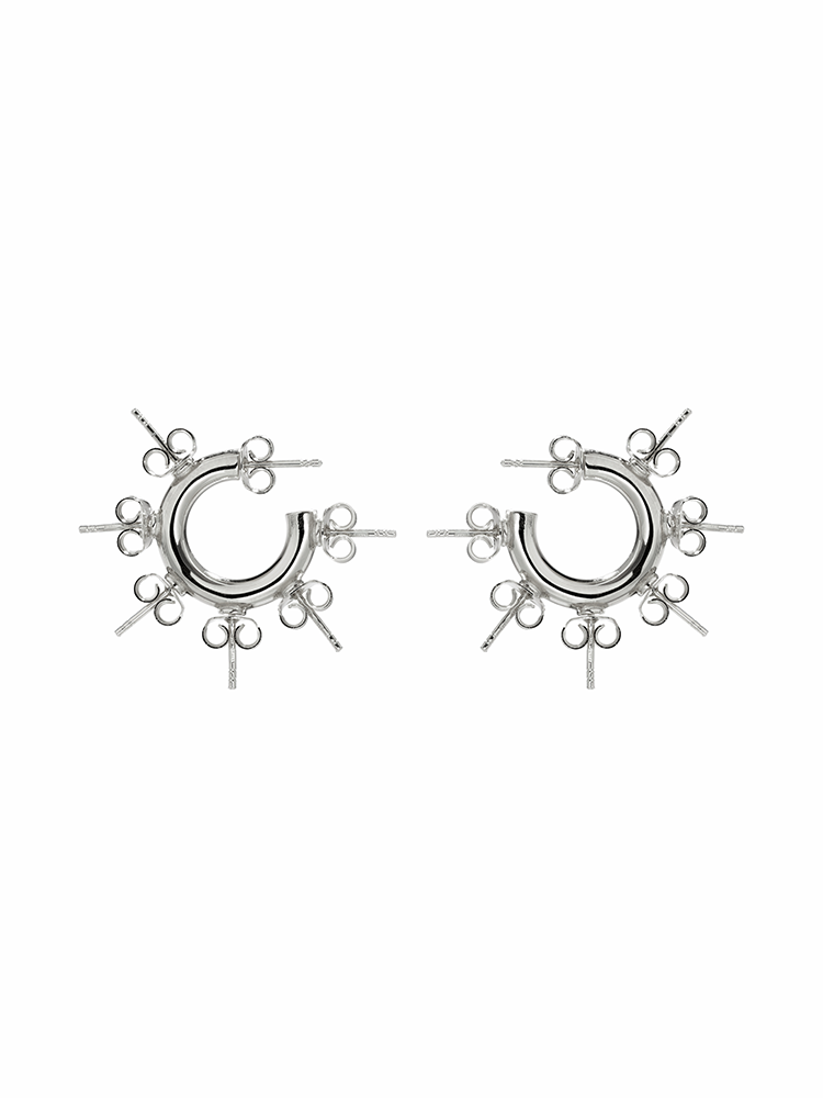 D'heygere Canister Hoops Silver – APOC STORE