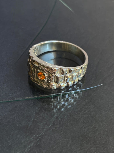 One-off Sun-In-Brick Ring-Danielle Karlikoff-APOC STORE