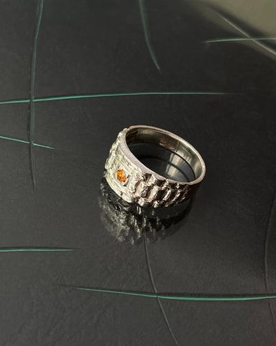 One-off Sun-In-Brick Ring-Danielle Karlikoff-APOC STORE