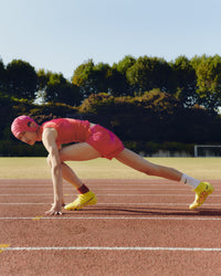 Broken Chamwoe Running Shorts Pink-Sung Ju-APOC STORE