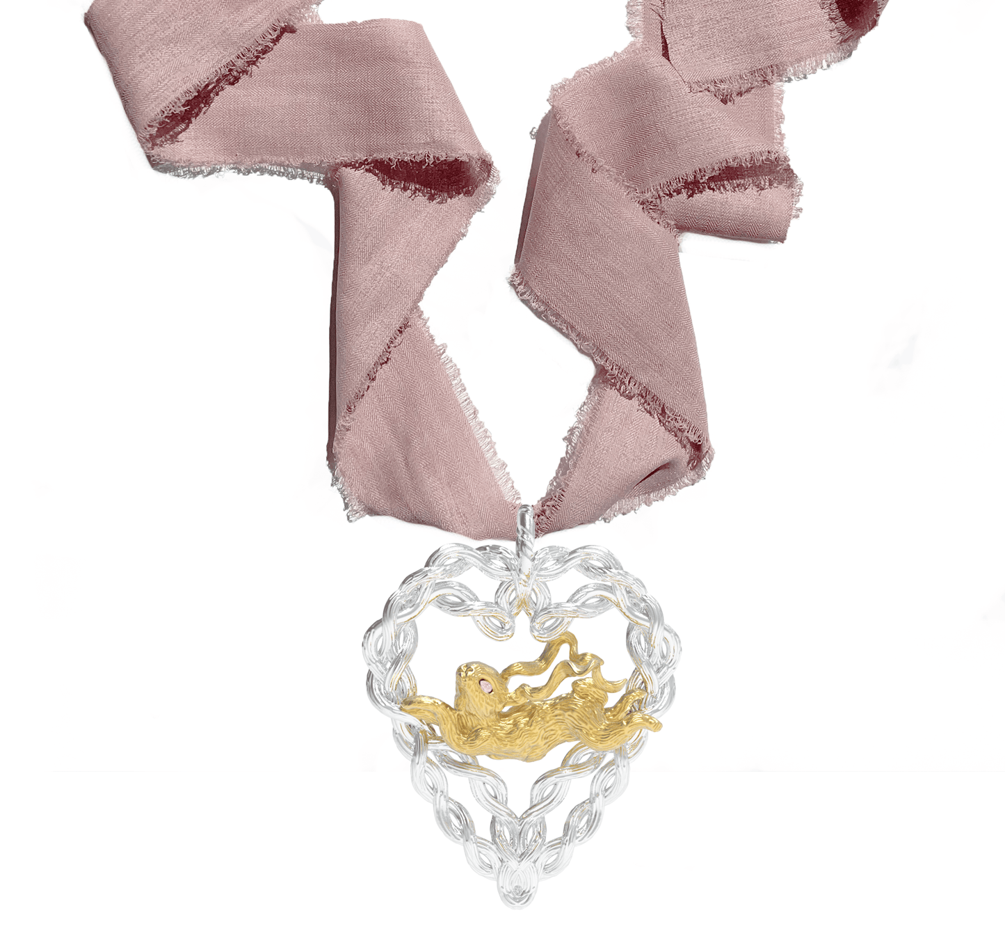 Lucky Rabbit Heart Necklace-Ancient Future-APOC STORE