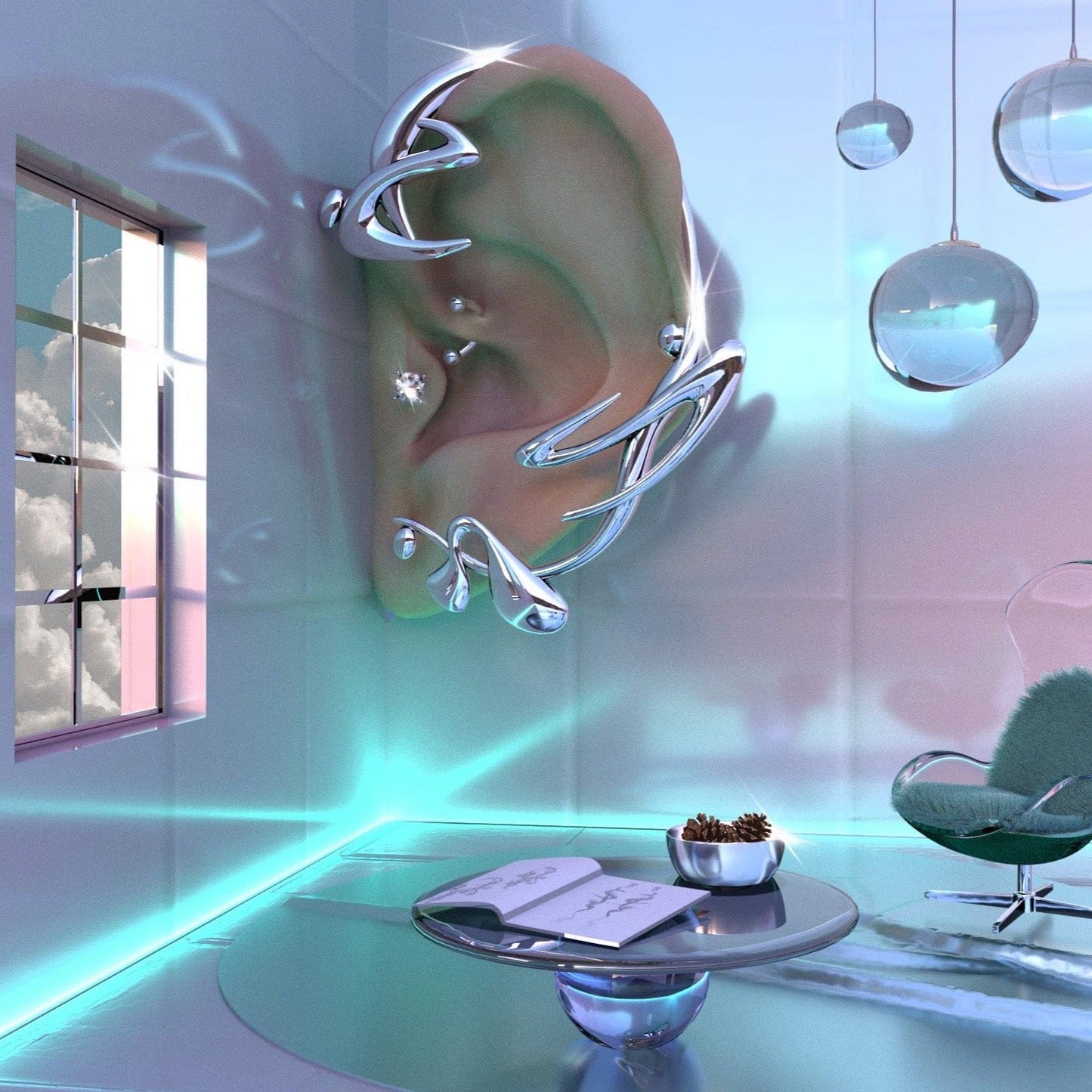 Thorn Ear Cuff-Hannah Jewett-APOC STORE