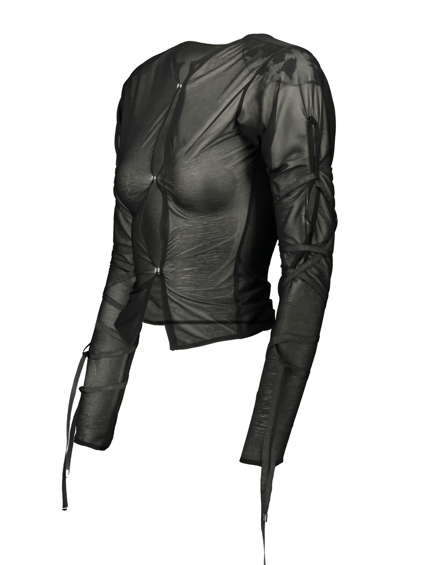 Sheer Pearl Cardigan Top-ISSA EAKIN-APOC STORE