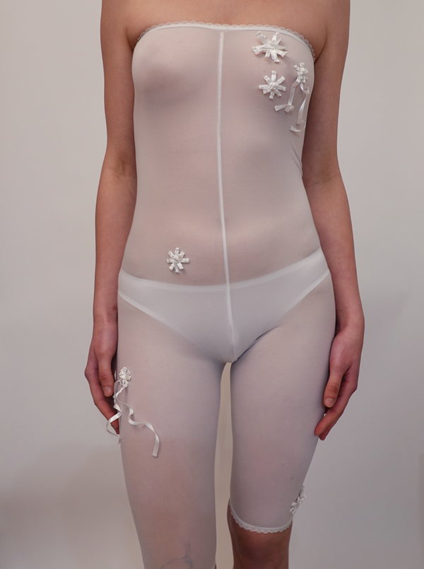White Transparent Bodysuit-TRANSE PARIS-APOC STORE