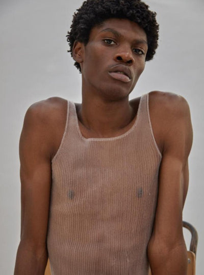 Monofilament tank top-Khanh Brice Nguyen-APOC STORE
